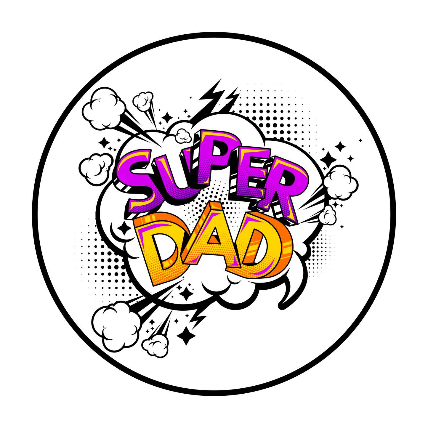 Sticker super Dad