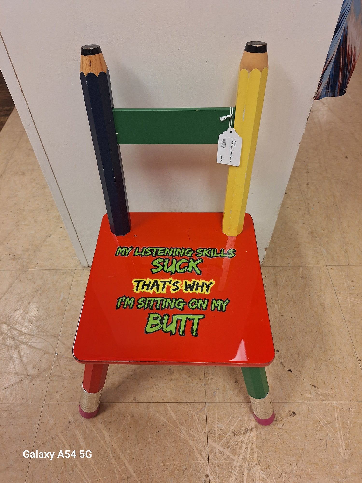 Time out Chair one of a Kind