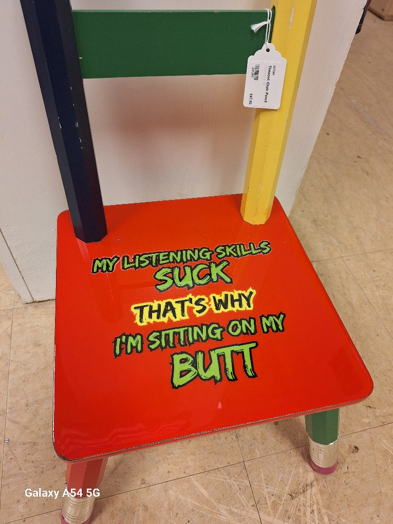 Time out Chair “The Pencil Point of Reflection”