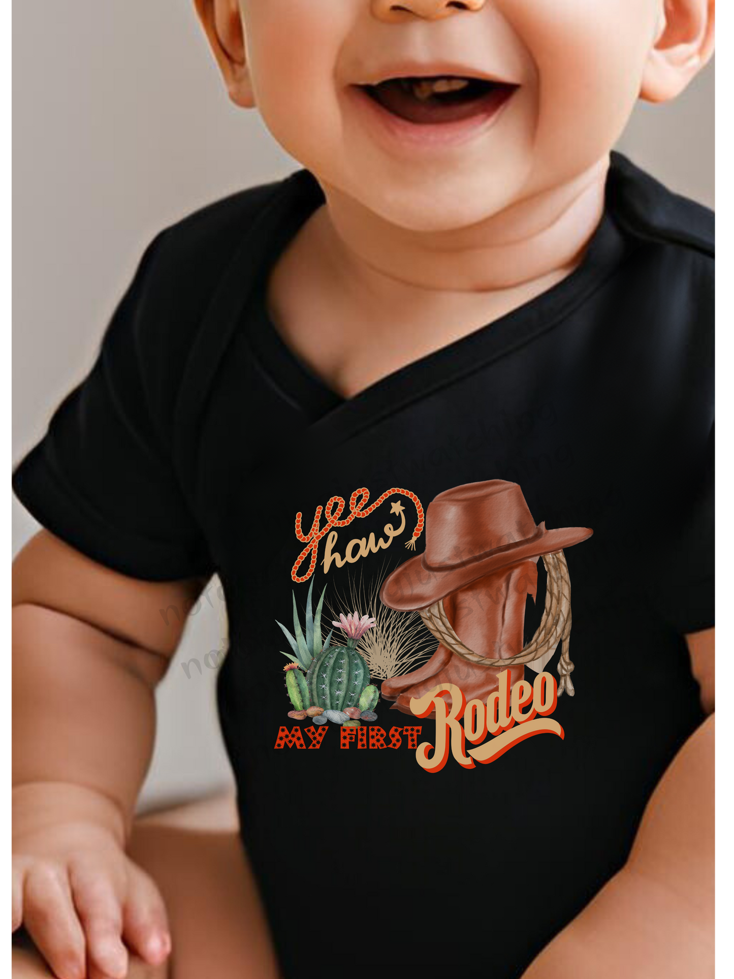 Baby BODYSUIT 100 % Cotton My first Rodeo