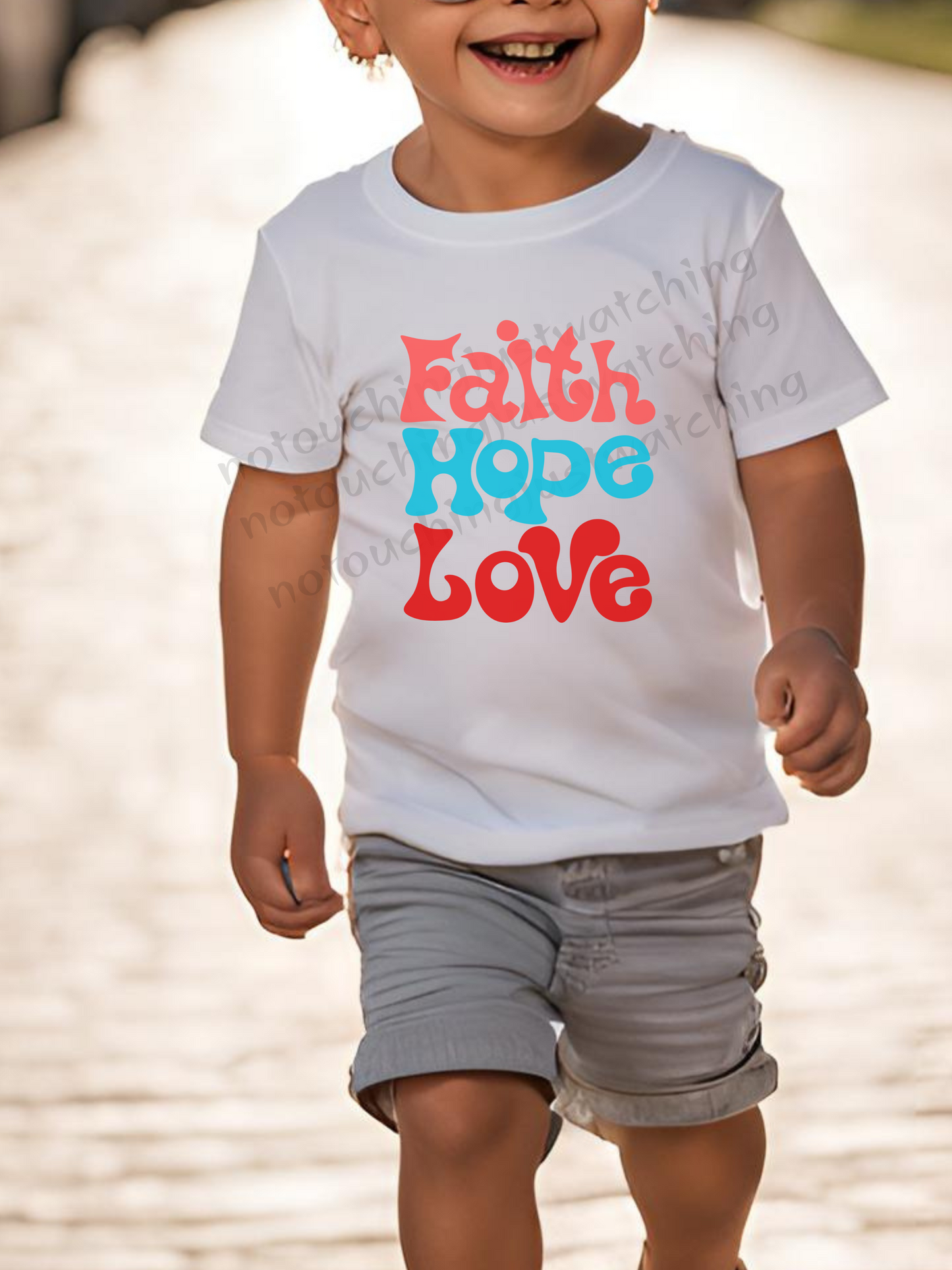 Baby BODYSUIT 100 % Cotton Faith Hope Love