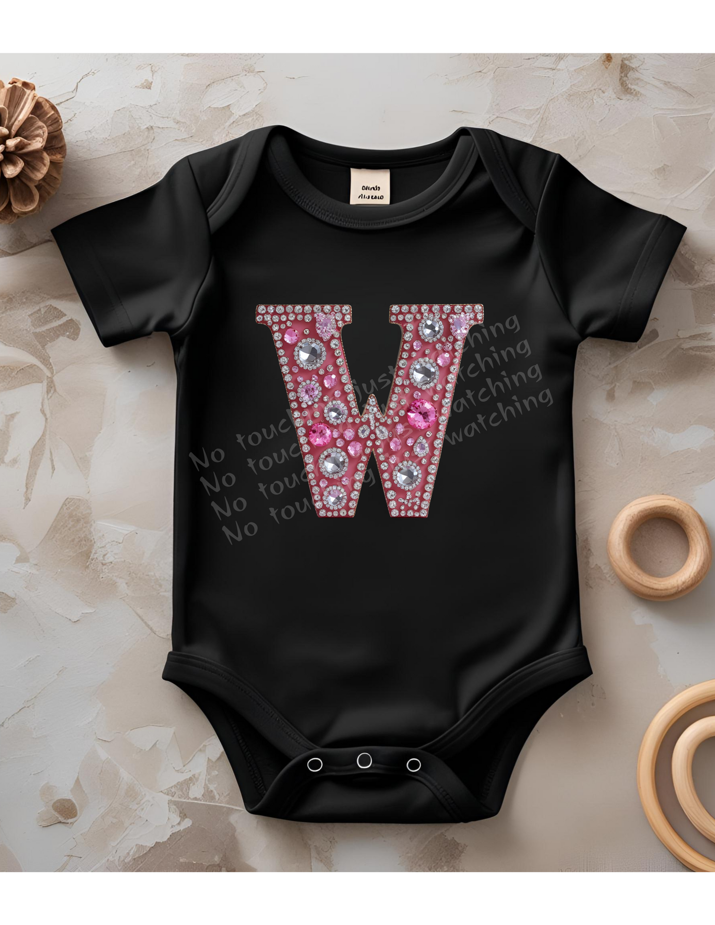 Princess Alphabet" Baby Bodysuit – "Royal Style for Your Little Letter-Lover"