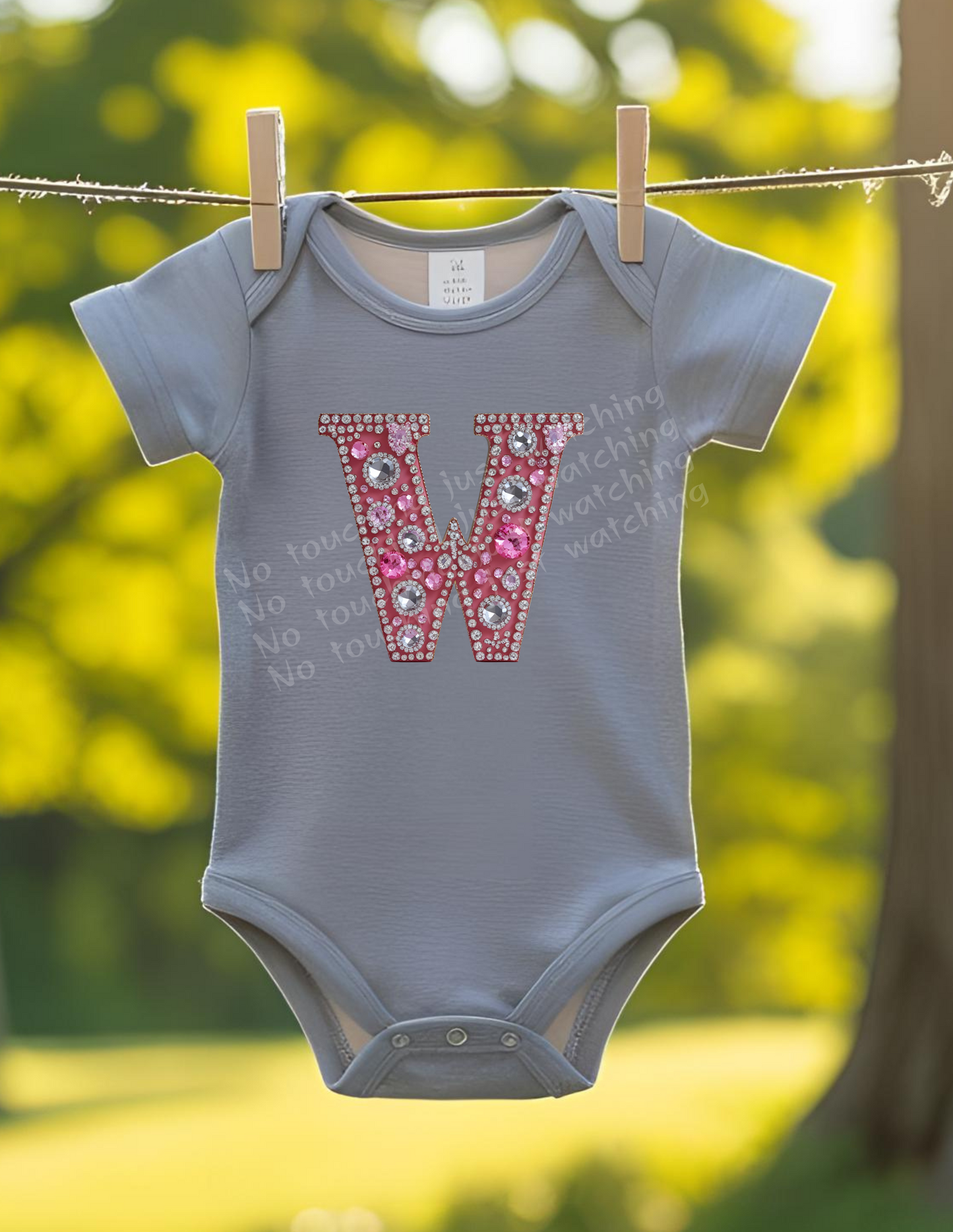 Princess Alphabet" Baby Bodysuit – "Royal Style for Your Little Letter-Lover"