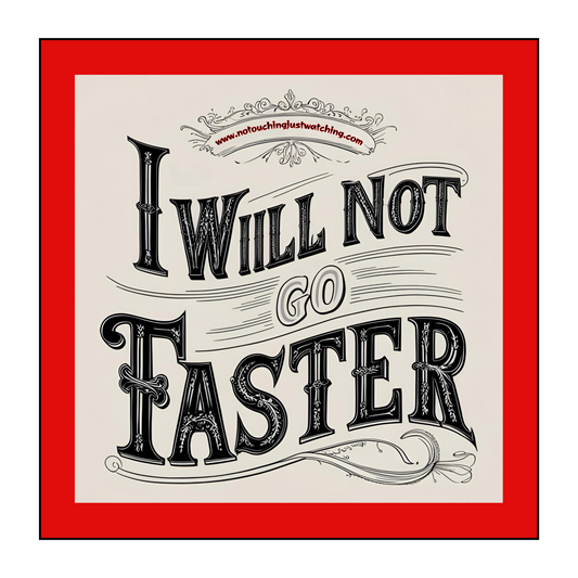Sticker I will not go faster