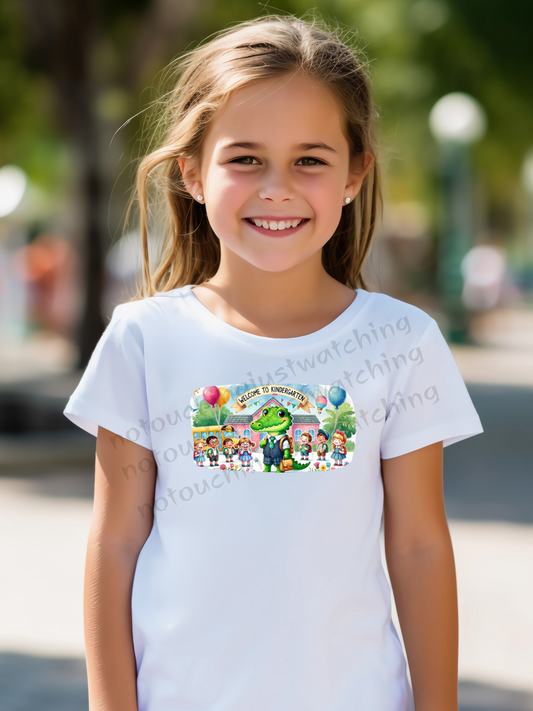 T-shirt Girl 100% Cotton Kindergarten