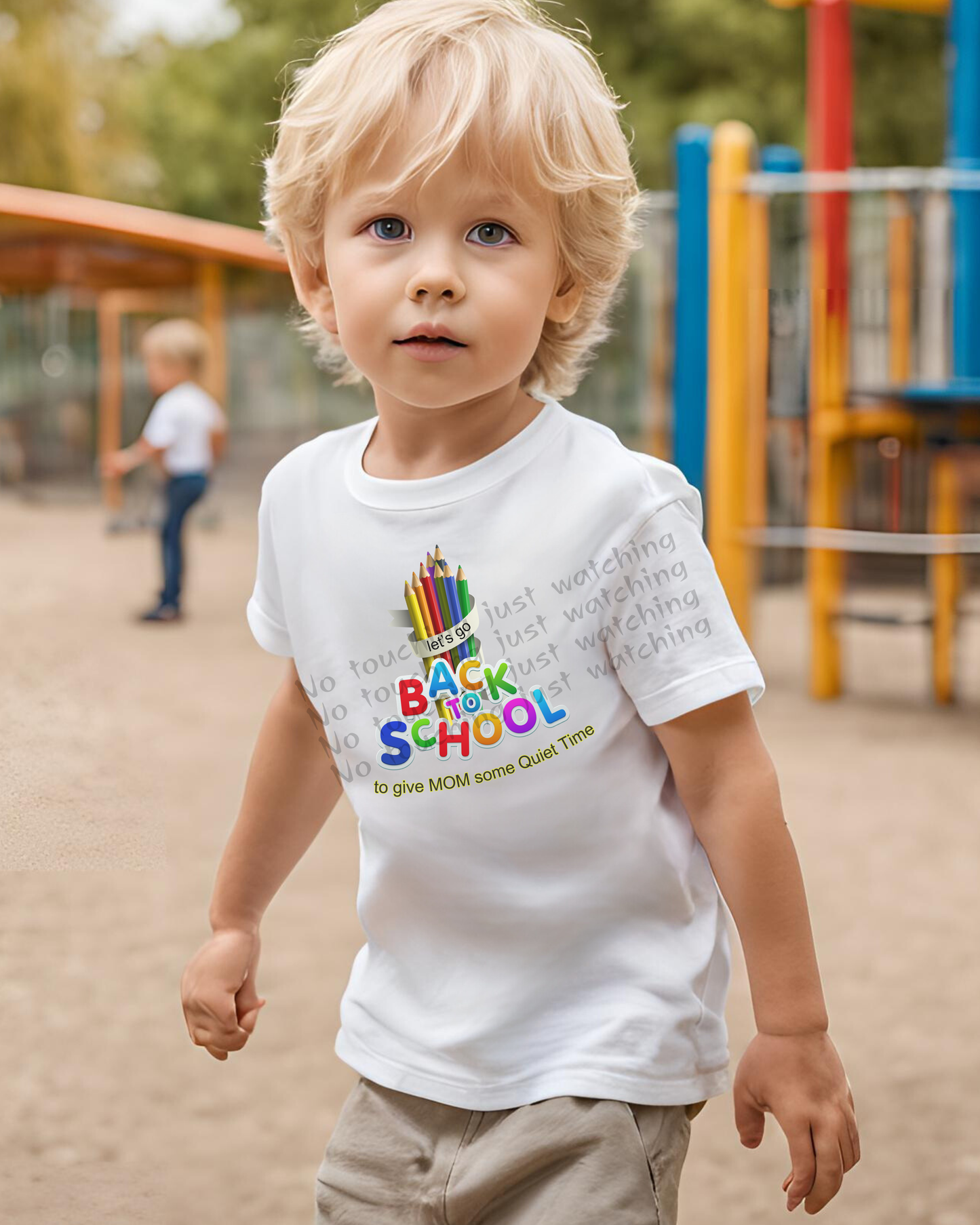 T-shirt Boy 100% Cotton white Back to School