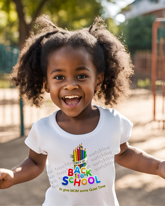 T-shirt Boy 100% Cotton white Back to School