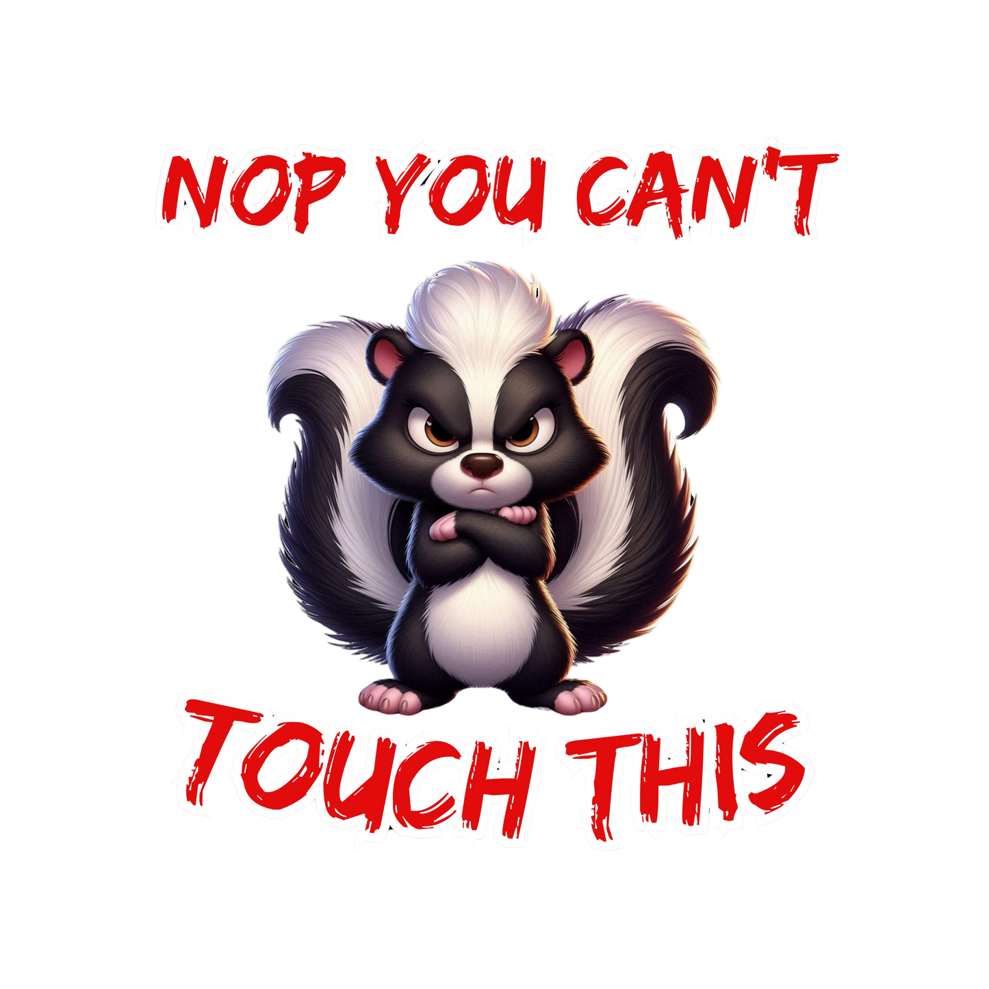 Sticker Nop you can't touch this