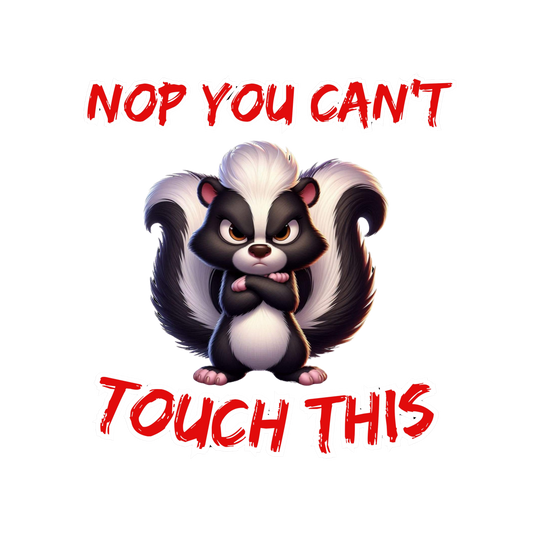 Sticker Nop you can't touch this
