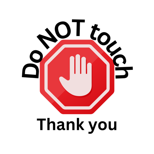 Sticker Do Not touch