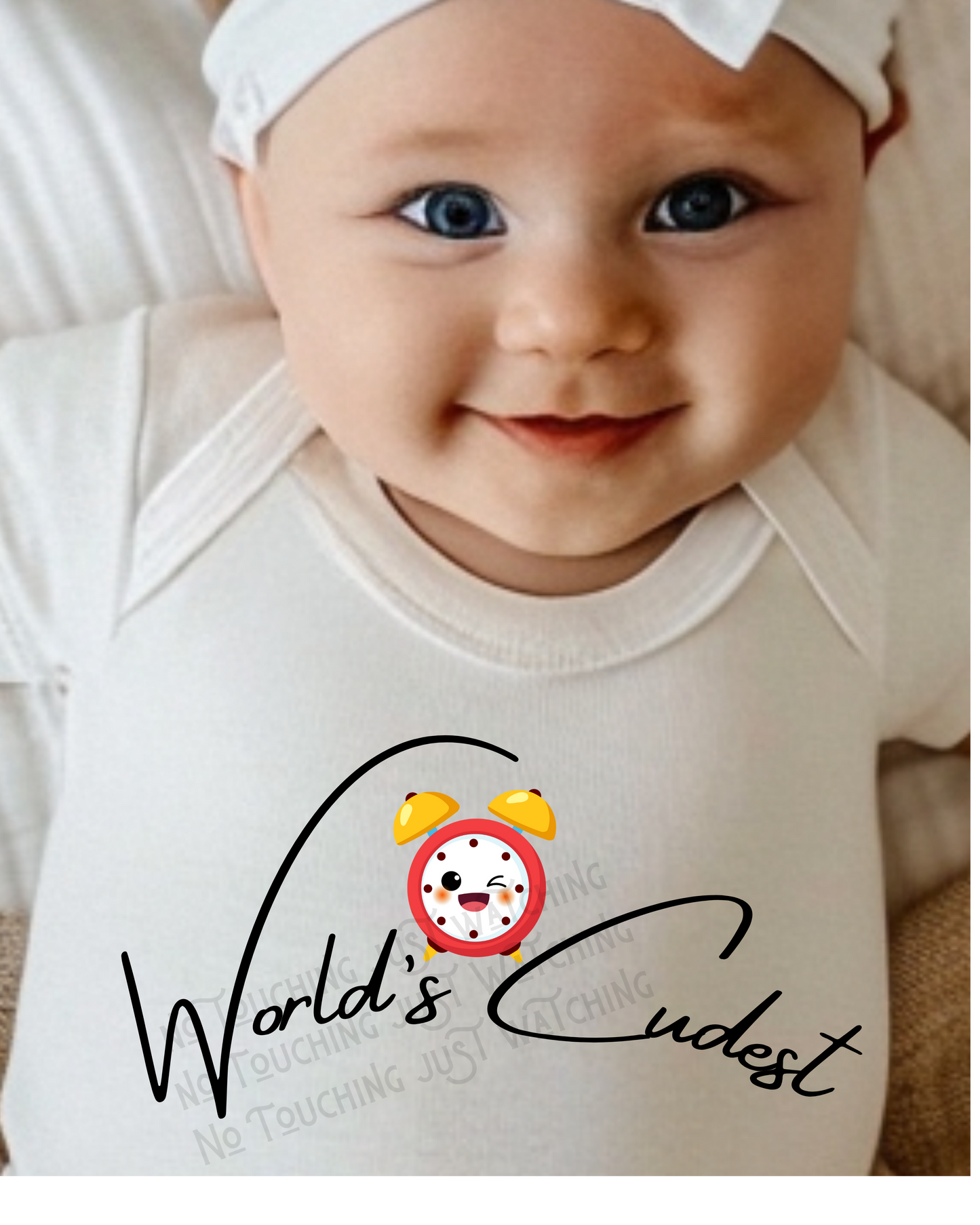 Baby BODYSUIT 100 % Cotton Cutest Alarm Clock