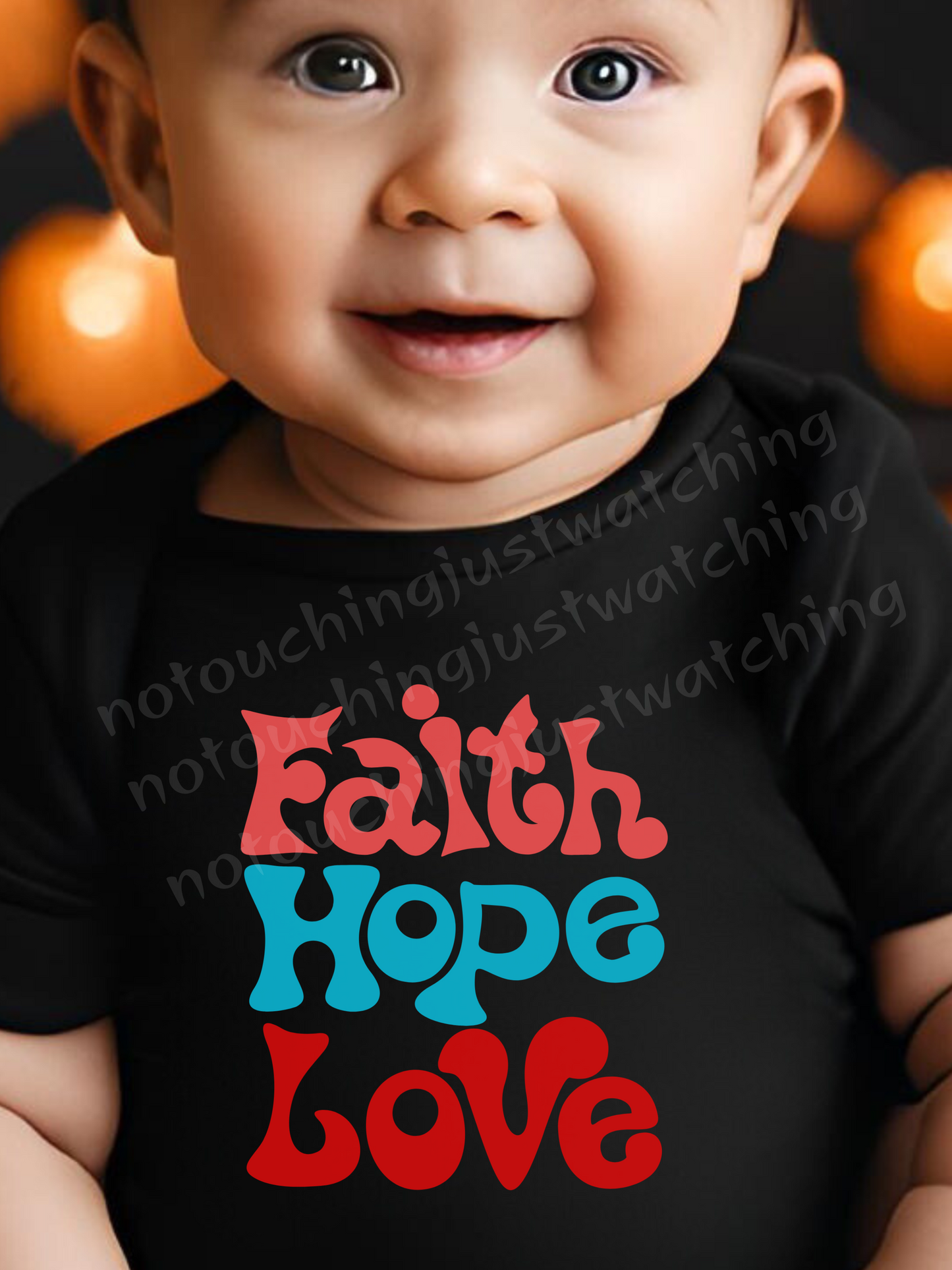 Baby BODYSUIT 100 % Cotton Faith Hope Love