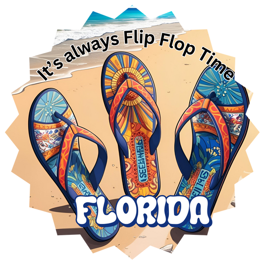 Sticker It's always Flip Flop Time