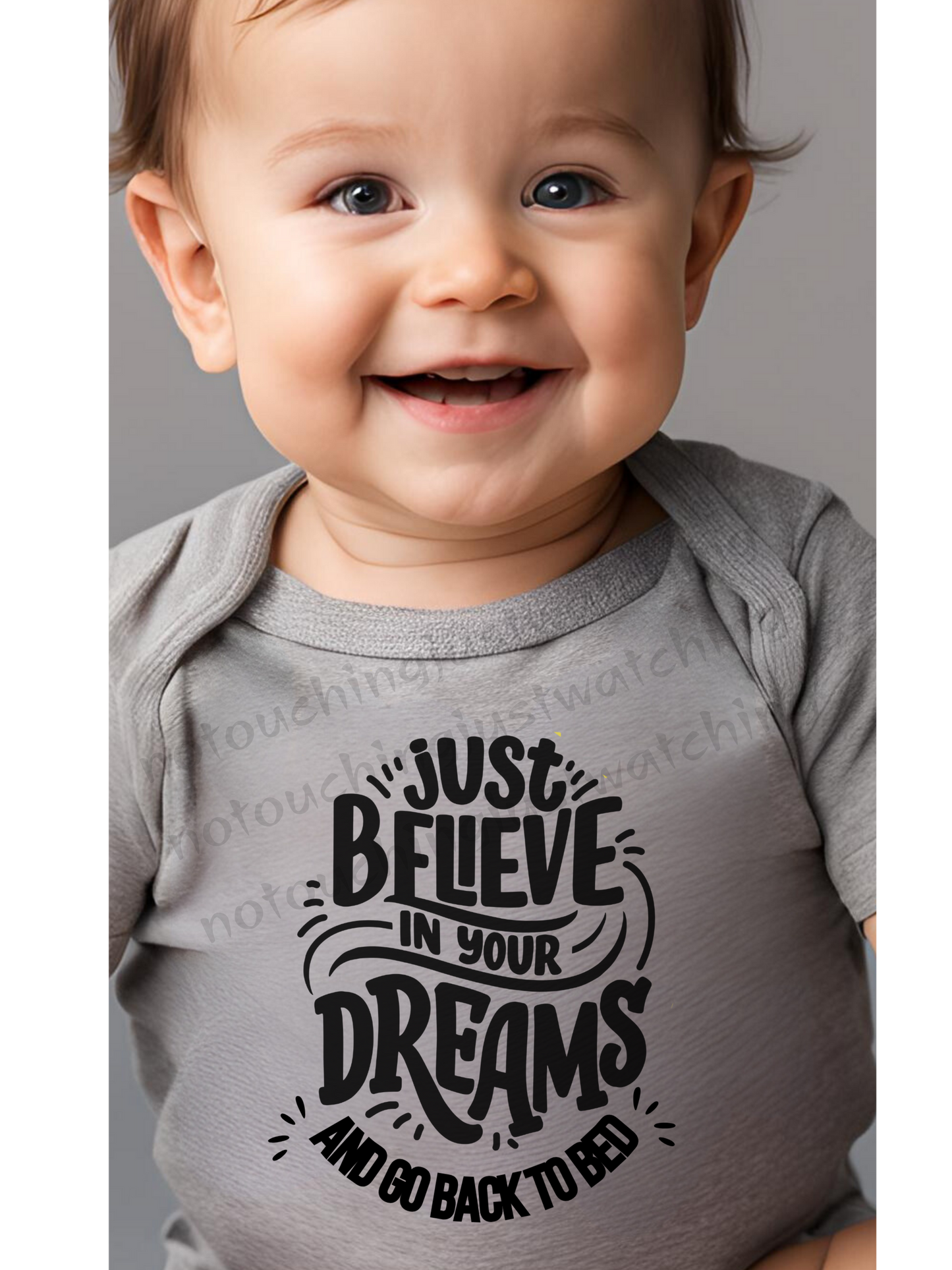 Baby BODYSUIT 100 % Cotton Believe in your Dreams