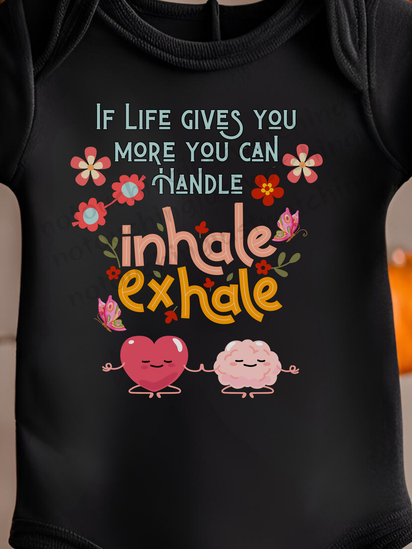 Baby BODYSUIT 100 % Cotton Inhale exhale