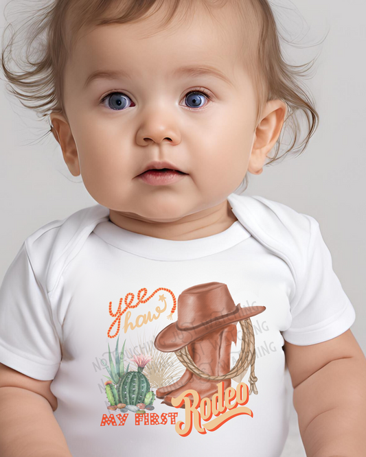 Baby BODYSUIT 100 % Cotton My first Rodeo