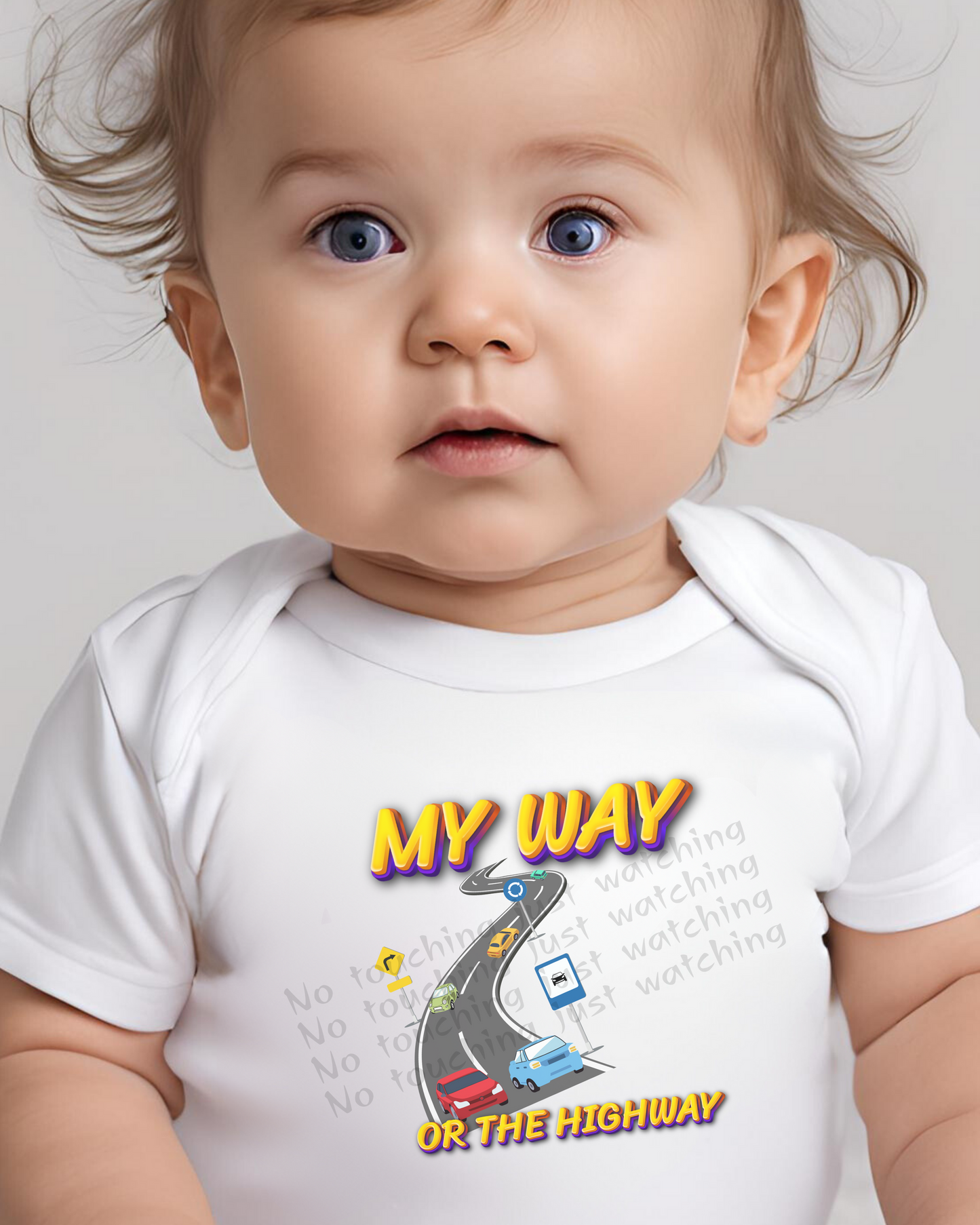 T-shirt Boy 100% Cotton Boy my way or the Highway