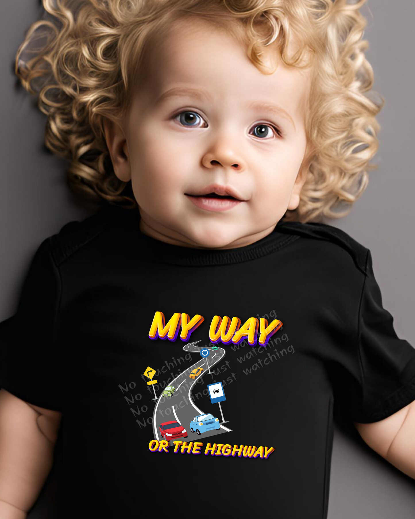 T-shirt Boy 100% Cotton Boy my way or the Highway