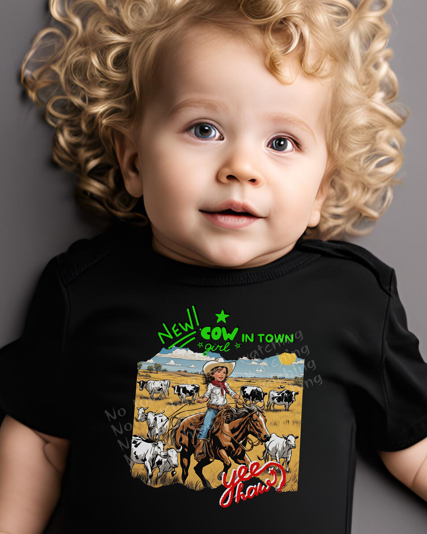 Baby BODYSUIT 100 % Cotton New Cow Girl