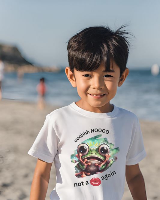"Ooohhh Noooo... Not a Kiss Again" Baby Boy Toddler T-Shirt