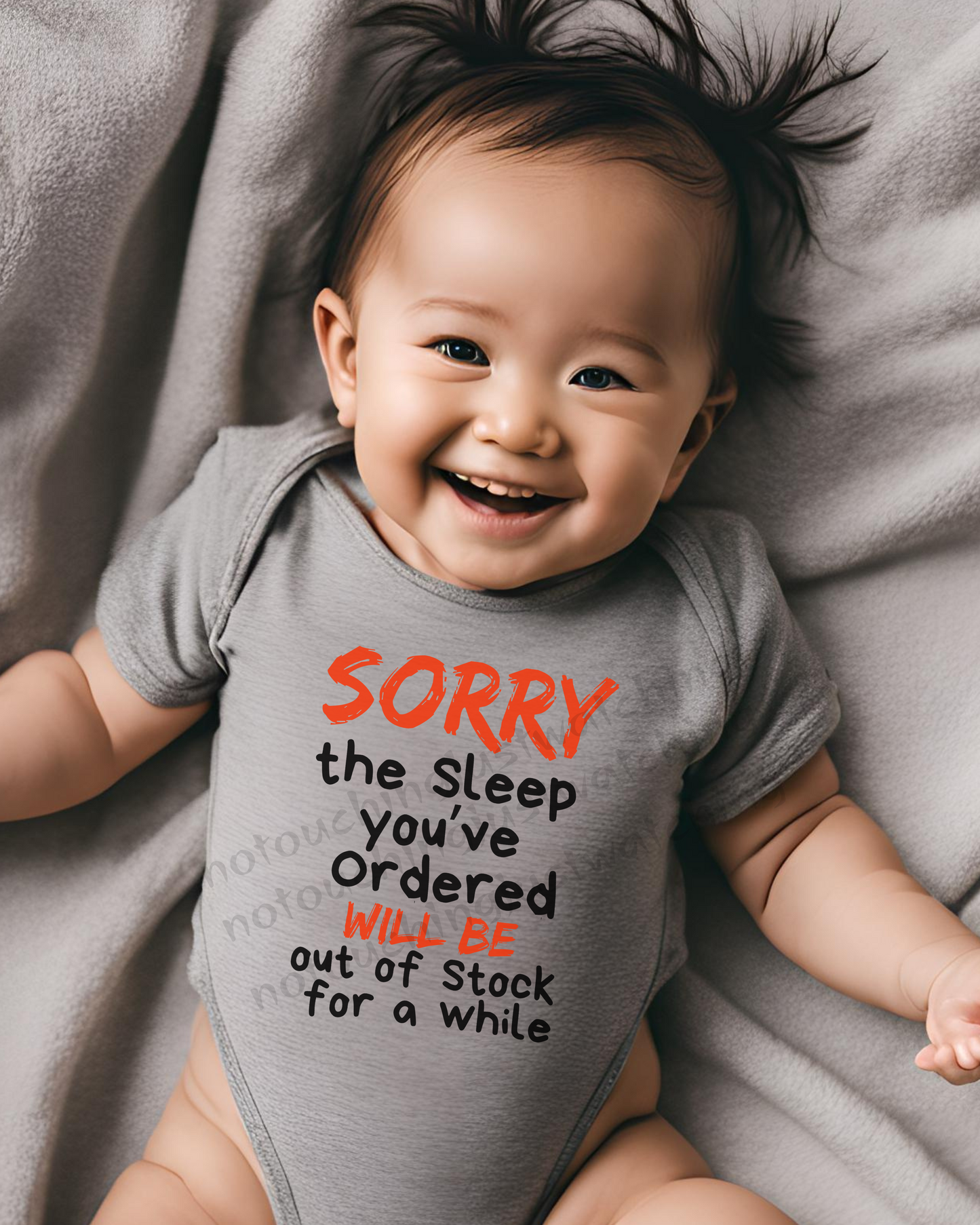 Baby BODYSUIT 100 % Cotton Sleep out of Order